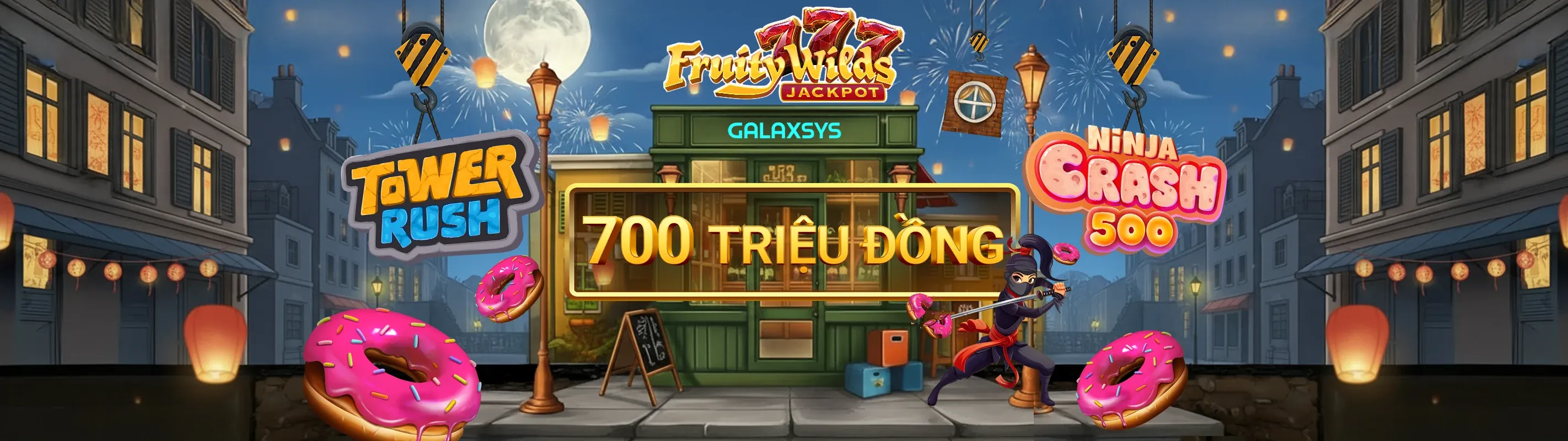 Máy đánh bạc rực rỡ với tiền vàng và chip casino tại 555win55 code